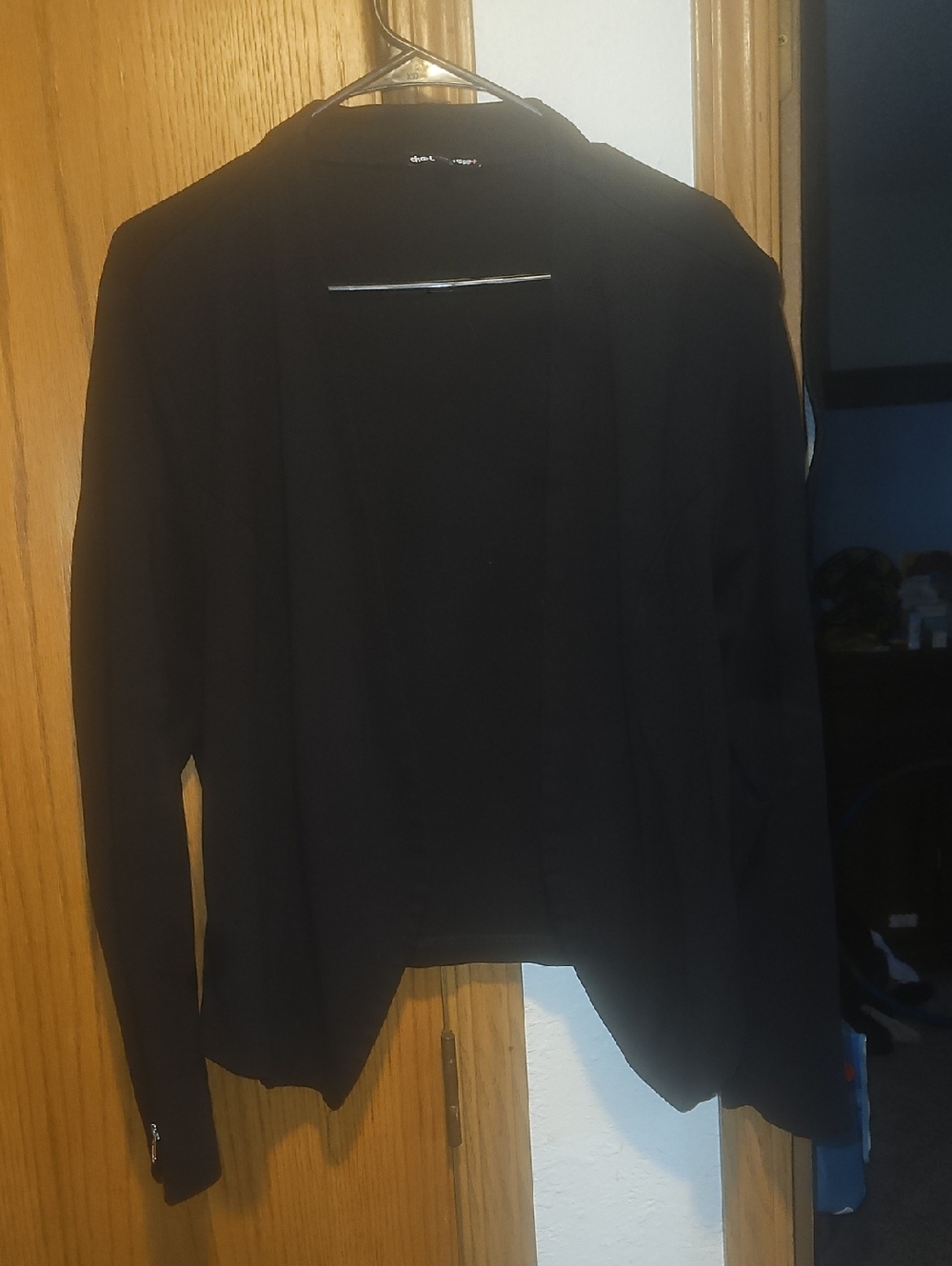 Charlotte Russe Black Open-Front Blazer